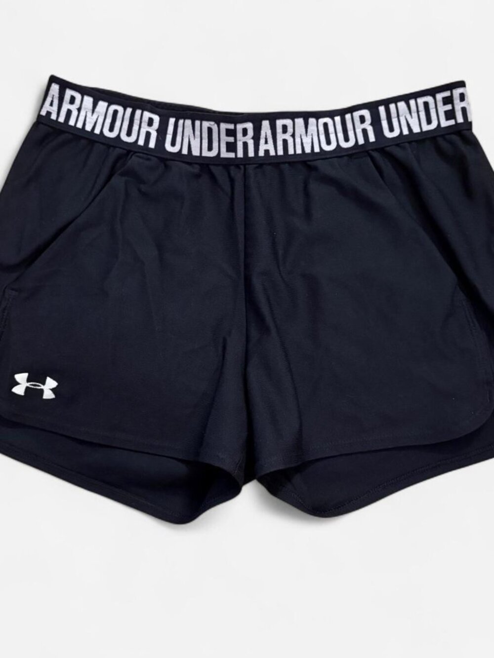 Under Armour black gym shorts - tag is faded but fits like S/XS